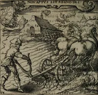An illustration from Monumenta emblematorum Christianorum virtutum : tum politicarum, tum oeconomicarum chorum centuria una adumbrantia. ... (1619)