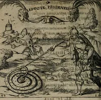 An illustration from Monumenta emblematorum Christianorum virtutum : tum politicarum, tum oeconomicarum chorum centuria una adumbrantia. ... (1619)