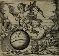 An illustration from Monumenta emblematorum Christianorum virtutum : tum politicarum, tum oeconomicarum chorum centuria una adumbrantia. ... (1619)
