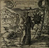 An illustration from Monumenta emblematorum Christianorum virtutum : tum politicarum, tum oeconomicarum chorum centuria una adumbrantia. ... (1619)