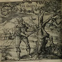 An illustration from Monumenta emblematorum Christianorum virtutum : tum politicarum, tum oeconomicarum chorum centuria una adumbrantia. ... (1619)