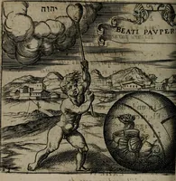 An illustration from Monumenta emblematorum Christianorum virtutum : tum politicarum, tum oeconomicarum chorum centuria una adumbrantia. ... (1619)