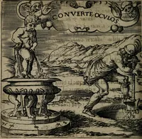 An illustration from Monumenta emblematorum Christianorum virtutum : tum politicarum, tum oeconomicarum chorum centuria una adumbrantia. ... (1619)