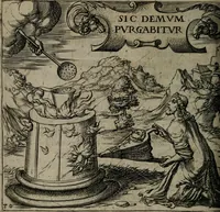 An illustration from Monumenta emblematorum Christianorum virtutum : tum politicarum, tum oeconomicarum chorum centuria una adumbrantia. ... (1619)