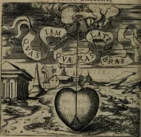 An illustration from Monumenta emblematorum Christianorum virtutum : tum politicarum, tum oeconomicarum chorum centuria una adumbrantia. ... (1619)