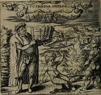 An illustration from Monumenta emblematorum Christianorum virtutum : tum politicarum, tum oeconomicarum chorum centuria una adumbrantia. ... (1619)