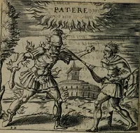 An illustration from Monumenta emblematorum Christianorum virtutum : tum politicarum, tum oeconomicarum chorum centuria una adumbrantia. ... (1619)