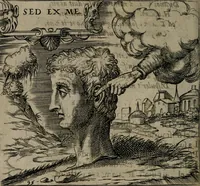 An illustration from Monumenta emblematorum Christianorum virtutum : tum politicarum, tum oeconomicarum chorum centuria una adumbrantia. ... (1619)