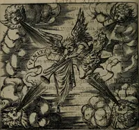 An illustration from Monumenta emblematorum Christianorum virtutum : tum politicarum, tum oeconomicarum chorum centuria una adumbrantia. ... (1619)