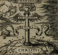 An illustration from Monumenta emblematorum Christianorum virtutum : tum politicarum, tum oeconomicarum chorum centuria una adumbrantia. ... (1619)