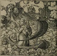 An illustration from Monumenta emblematorum Christianorum virtutum : tum politicarum, tum oeconomicarum chorum centuria una adumbrantia. ... (1619)