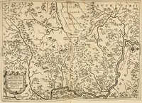 An illustration from Monumenta Paderbornensia : ex historia Romana, Francica, Saxonica eruta, et novis inscriptionibus, figuris, tabulis geographicis & notis illustrata. Accedunt Caroli M. Capitulatio de partibus Saxoniae, ex antiquissimo MS. Palatino Bibliothecae Vaticanae, & Panegyricus Paderbornensis (1672)