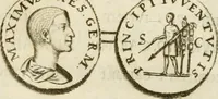An illustration from Monumenta Patauina, Sertorii Vrsati studio collecta, digesta, explicata, suisque iconibus expressa (1652)