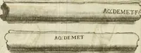 An illustration from Monumenta Patauina, Sertorii Vrsati studio collecta, digesta, explicata, suisque iconibus expressa (1652)