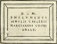 An illustration from Monumenta Patauina, Sertorii Vrsati studio collecta, digesta, explicata, suisque iconibus expressa (1652)
