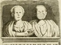 An illustration from Monumenta Patauina, Sertorii Vrsati studio collecta, digesta, explicata, suisque iconibus expressa (1652)