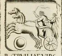 An illustration from Monumenta Patauina, Sertorii Vrsati studio collecta, digesta, explicata, suisque iconibus expressa (1652)