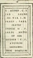 An illustration from Monumenta Patauina, Sertorii Vrsati studio collecta, digesta, explicata, suisque iconibus expressa (1652)
