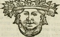 An illustration from Monumenta veteris Antii, hoc est, Inscriptio M. Aquilii et tabula solis Mithrae variis figuris & symbolis exsculpta quae nuper inibi reperta, nunc prodeunt commentari illustrata, & accuratè explicata : accedunt Dissertationes de Beleno et aliis quibusdam Aquilejensium diis. et De colonia Forojuliensi (1700)