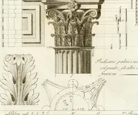An illustration from Monumenti di fabbriche antiche estratti dai disegni dei piu celebri autori (1796)