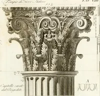 An illustration from Monumenti di fabbriche antiche estratti dai disegni dei piu celebri autori (1796)