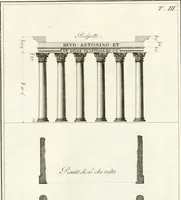 An illustration from Monumenti di fabbriche antiche estratti dai disegni dei piu celebri autori (1796)