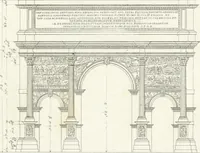 An illustration from Monumenti di fabbriche antiche estratti dai disegni dei piu celebri autori (1796)