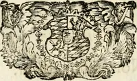 An illustration from Monumentum extremi honoris, perennis virtutis piis manibus serenissimi ac potentissimi principis Ferdinandi Mariae, utriusque Bavariae at superioris Palatinatus ducis ... : in Regio Electorali Templo RR. PP. Clericorum Regularium erectum ac nuncupatum (1679)