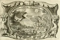 An illustration from Monumentum extremi honoris, perennis virtutis piis manibus serenissimi ac potentissimi principis Ferdinandi Mariae, utriusque Bavariae at superioris Palatinatus ducis ... : in Regio Electorali Templo RR. PP. Clericorum Regularium erectum ac nuncupatum (1679)