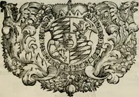 An illustration from Monumentum extremi honoris : perennis virtutis piis manibus serenissimi ac potentissimi principis Ferdinandi Mariae, utriusque Bavariae, ac superioris Palatinatus ducis ... : in Regio Electorali Templo RR. PP. Clericorum Regularium erectum ac nuncupatum (1679)