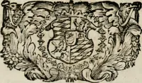 An illustration from Monumentum extremi honoris : perennis virtutis piis manibus serenissimi ac potentissimi principis Ferdinandi Mariae, utriusque Bavariae, ac superioris Palatinatus ducis ... : in Regio Electorali Templo RR. PP. Clericorum Regularium erectum ac nuncupatum (1679)