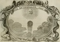 An illustration from Monumentum extremi honoris : perennis virtutis piis manibus serenissimi ac potentissimi principis Ferdinandi Mariae, utriusque Bavariae, ac superioris Palatinatus ducis ... : in Regio Electorali Templo RR. PP. Clericorum Regularium erectum ac nuncupatum (1679)