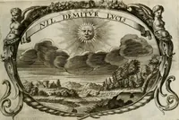 An illustration from Monumentum extremi honoris : perennis virtutis piis manibus serenissimi ac potentissimi principis Ferdinandi Mariae, utriusque Bavariae, ac superioris Palatinatus ducis ... : in Regio Electorali Templo RR. PP. Clericorum Regularium erectum ac nuncupatum (1679)