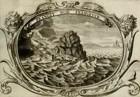 An illustration from Monumentum extremi honoris : perennis virtutis piis manibus serenissimi ac potentissimi principis Ferdinandi Mariae, utriusque Bavariae, ac superioris Palatinatus ducis ... : in Regio Electorali Templo RR. PP. Clericorum Regularium erectum ac nuncupatum (1679)
