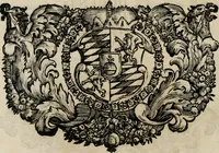 An illustration from Monumentum extremi honoris : perennis virtutis piis manibus serenissimi ac potentissimi principis Ferdinandi Mariae, utriusque Bavariae, ac superioris Palatinatus ducis ... : in Regio Electorali Templo RR. PP. Clericorum Regularium erectum ac nuncupatum (1679)