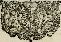 An illustration from Monumentum extremi honoris : perennis virtutis piis manibus serenissimi ac potentissimi principis Ferdinandi Mariae, utriusque Bavariae, ac superioris Palatinatus ducis ... : in Regio Electorali Templo RR. PP. Clericorum Regularium erectum ac nuncupatum (1679)