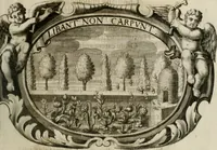 An illustration from Monumentum extremi honoris : perennis virtutis piis manibus serenissimi ac potentissimi principis Ferdinandi Mariae, utriusque Bavariae, ac superioris Palatinatus ducis ... : in Regio Electorali Templo RR. PP. Clericorum Regularium erectum ac nuncupatum (1679)