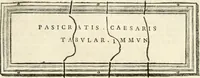 An illustration from Monumentum sive columbarium libertorum et servorum Liviae Augustae et Caesarum : Romae detectum in Via Appia, anno M.D.CC.XXVI. (1727)