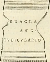An illustration from Monumentum sive columbarium libertorum et servorum Liviae Augustae et Caesarum : Romae detectum in Via Appia, anno M.D.CC.XXVI. (1727)