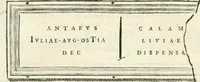 An illustration from Monumentum sive columbarium libertorum et servorum Liviae Augustae et Caesarum : Romae detectum in Via Appia, anno M.D.CC.XXVI. (1727)