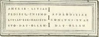 Picture 24 of 192 from Monumentum sive columbarium libertorum et servorum Liviae Augustae et Caesarum : Romae detectum in Via Appia, anno M.D.CC.XXVI. (1727), leaf 140