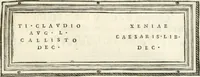 An illustration from Monumentum sive columbarium libertorum et servorum Liviae Augustae et Caesarum : Romae detectum in Via Appia, anno M.D.CC.XXVI. (1727)