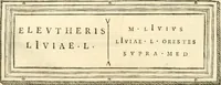 Picture 40 of 192 from Monumentum sive columbarium libertorum et servorum Liviae Augustae et Caesarum : Romae detectum in Via Appia, anno M.D.CC.XXVI. (1727), leaf 161