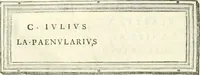 An illustration from Monumentum sive columbarium libertorum et servorum Liviae Augustae et Caesarum : Romae detectum in Via Appia, anno M.D.CC.XXVI. (1727)