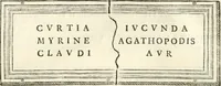 Picture 62 of 192 from Monumentum sive columbarium libertorum et servorum Liviae Augustae et Caesarum : Romae detectum in Via Appia, anno M.D.CC.XXVI. (1727), leaf 191