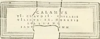 An illustration from Monumentum sive columbarium libertorum et servorum Liviae Augustae et Caesarum : Romae detectum in Via Appia, anno M.D.CC.XXVI. (1727)