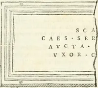 An illustration from Monumentum sive columbarium libertorum et servorum Liviae Augustae et Caesarum : Romae detectum in Via Appia, anno M.D.CC.XXVI. (1727)