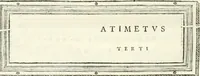An illustration from Monumentum sive columbarium libertorum et servorum Liviae Augustae et Caesarum : Romae detectum in Via Appia, anno M.D.CC.XXVI. (1727)