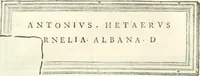 An illustration from Monumentum sive columbarium libertorum et servorum Liviae Augustae et Caesarum : Romae detectum in Via Appia, anno M.D.CC.XXVI. (1727)