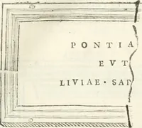 An illustration from Monumentum sive columbarium libertorum et servorum Liviae Augustae et Caesarum : Romae detectum in Via Appia, anno M.D.CC.XXVI. (1727)
